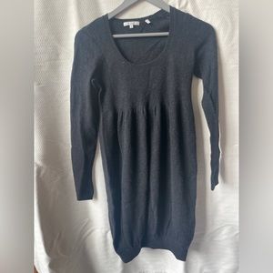 Vince Cashmere Sweater Dress in Black / Dark Gray